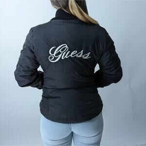 Vintage Y2K Guess Jeans Nylon Puffer Jacket - L